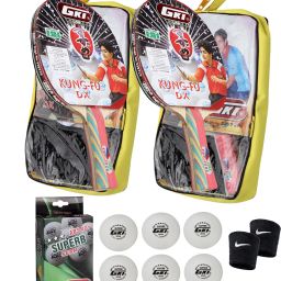 2 Kung Fu Dx Table Tennis Racquet With Superb 40+ *** Table Tennis Ball And Band Multicolor Table Tennis Racquet-picture-24