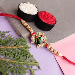Designer NewTrendingRakhi_Z6151 Assorted Rakhi, Chawal Roli Pack Set-image-34
