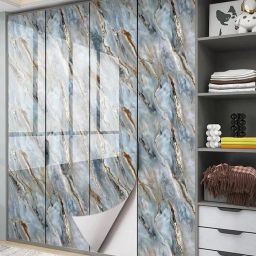 200 cm Self Adhesive Glossy Marble Foil Waterproof Sticker For Kitchen And Home Self Adhesive Sticker-image-64