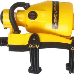 Electric Handheld Double Speed Floating Action Massager Yellow-image-17