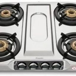Shine (ISI Approved) 4 Burner Stainless Steel Manual Gas Stove-image-94