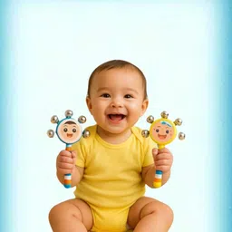 woodaura19 colorful baby wooden rattle toy Rattle-picture-40