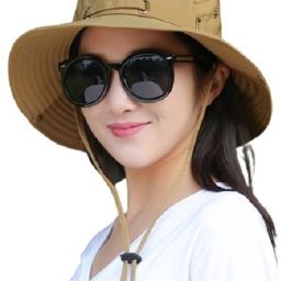 AlexVyan Round Hat Sun Visor Hats for Women UV Protection Wide Brim Summer Cap for Girls.-image-71