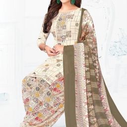 Unstitched Crepe Salwar Suit Material Printed-image-69