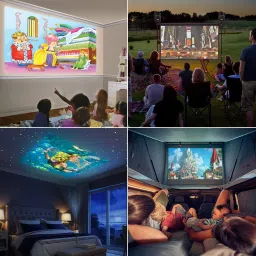 favone Mini Portable Full HD High Resolution LED Portable Projector (400 lm) Portable Projector image 4