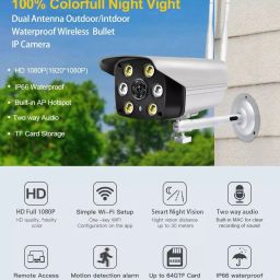 IBS HD 1080P WiFi IP Camera Surveillance 2.0MP 4MP Wireless Outdoor Waterproof Camera Security Color Night Vision CCTV Camera Cloud Storage P2P V380 Outdoor Wireless Security Camera-23