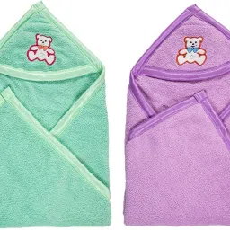 Solid Single Hooded Baby Blanket for Mild Winter-image-35