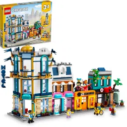 Creator 3-in-1 Main Street(1459 Blocks) Model Building Kit-0