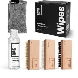 SHOEGR Ultimate Sneaker Cleaning Kit & Sneaker Cleaning Wipes (Pack of 15) Shoe Care Kit-image-84