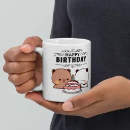 Bubu Happy Birthday With Black design Ceramic Coffee Mug-image-23