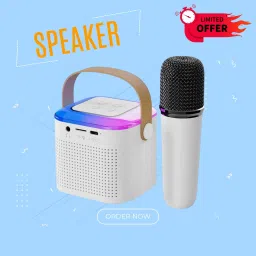FRONY 10W Bluetooth Speaker Wireless Karaoke Mic Speaker with RGB Light speakersNM327 10 W Bluetooth Party Speaker-39