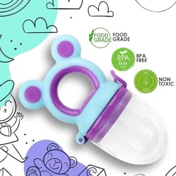 vadhavan Fruit Feeder Easy to Hold and Nibbler with Protective Cap BPA Free (Pack of 1) Soother image 3