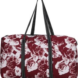 8 L Hand Duffel Bag - Beautiful Flower Travel Bag Woman & Girls Big Size Side Extra Pocket - Brown - Regular Capacity-68