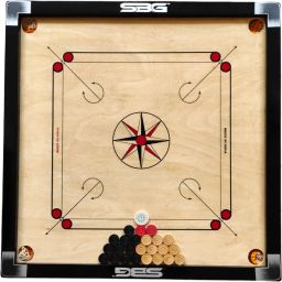 Carrom Board 32 Inch for Adults Smooth Surface with Coins, Striker and Powder 80 cm Carrom Board-image-47