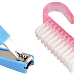 Nail Brush Hand Finger with Nail Cutter-12