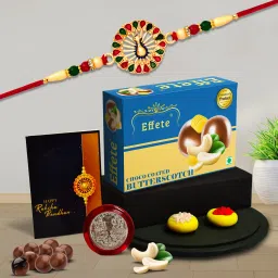 Rakhi For Brother |Rakhi with Chocolate | Rakshabandhan gift set |Y22K1_543_BS32 Assorted Gift Box-image-86