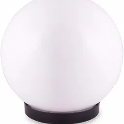 Round White Doom - 15cm Gate Light Outdoor Lamp-image-3