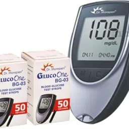 Healthcare Combo Pack Of Dr Morepen Glucometer with 50 and 50 Strips Only Glucometer-36