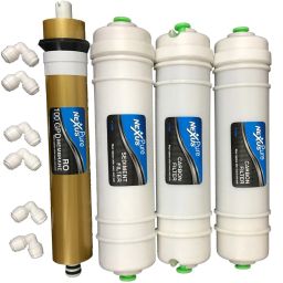 100GPD MEMBRANE+2X CARBON+SEDIMENT Solid Filter Cartridge-image-36