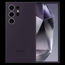SAMSUNG Silicone Back Cover for Galaxy S24 Ultra (Combining Style and Durability, Dark Violet)-picture-13