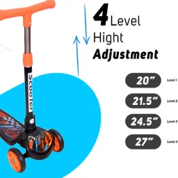 cosmo Scratch Free PU Wheels/4-Level Adjustable Handlebar & Foldable Design image 3