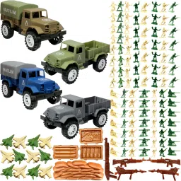 Army Toy Set With 2 Dumper And 2 Container Vehicle-25