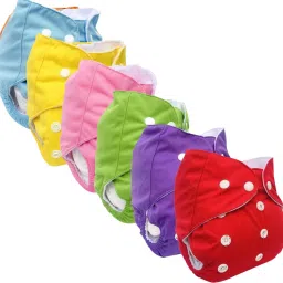 Reusable, washable cloth diaper, nappy, adjustable & Quick dry-image-41