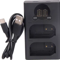 Amabu DMW-BLK22 Dual type C charger with LCD display for BLK22 battery Camera Battery Charger-picture-42