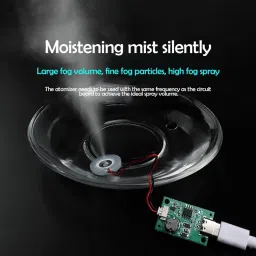 shockley mini 5V TYPE C USB Mist FOG FOGGER Maker Humidifier Spray Atomizer 108KHz (4 Pc) Fog Smoke Machine image 2
