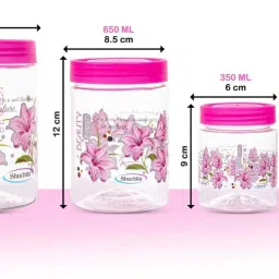 rk empire Plastic Grocery Container- 1200 ml, 650 ml, 350 ml, 250 ml image 2