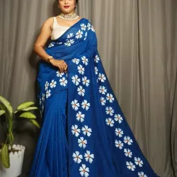 Printed Handloom Pure Cotton Saree-image-64