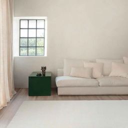 ddecor White Solid Polyester 4 ft x 6 ft Machine Made Carpet-picture-31