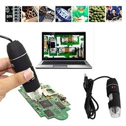 MICROWARE 1600X USB Digital Microscope, 1600x Zoom Magnifier Camera 8-LED Mini Handheld USB Digital Microscope with Adjustable Stand (Black) image 3