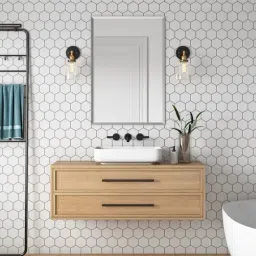 12" inch x 18" inch Beveled Finish Mirror. Perfect For Bathroom Bathroom Mirror-15