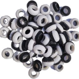Pigeon foot ring Black & White 20 pcs Bird Shoulder Guard-16