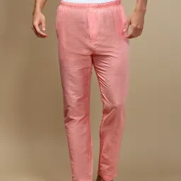 White Heart Mens Solid Pyjama Viscose Blend Elastic Waist with Side Pockets Pant Men Pyjama-image-66