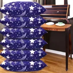 LUXURY Polyester Fibre Solid Sleeping Pillow Pack of 6-image-50