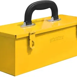 Metal Tool Box Tool Kit Box for Home and Garage/Tool Box Without Tools (Yellow) DIY Repair Tool BoxTray Tool Box-5