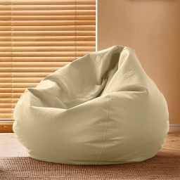 XXXL CloudBean Bean Bag Sofa , Cream Teardrop Bean BagWith Bean Filling-13