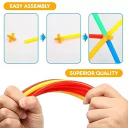 ellen Education Straw Assembly building block Set for Boys and Girls|100 Piece set image 4
