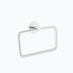 GLOXY Square Shape Chrome Finish Stainless Steel Napkin Ring/Towel Ring 7 inch 1 Bar Towel Rod-image-61