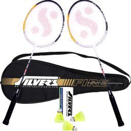 FIRE Badminton Combo- 2 Rackets with Shuttle Pack of 3 Badminton Kit-image-24