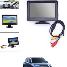 Universal Digital Black Full HD 4.3 Dashboard LCD Monitor Screen For Car-126 Black LED-image-9