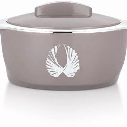 Zaika 2500 Light Brown and Silver accented Thermoware Casserole Thermoware Casserole-12