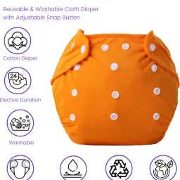 hokista Reusable Adjustable Diaper with Inserts image 3