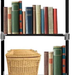 Plastic 4 Shelf Book Organizer Plastic Open Book Shelf-picture-18