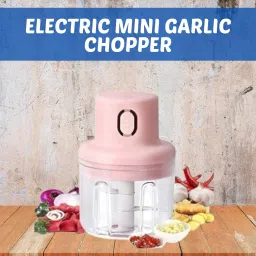 Chopper (Electric Rechargeable Chopper) for Kitchen Vegetable Garlic Onion A343 Electric Vegetable & Fruit Chopper-image-0