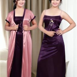 Women Nighty with Robe-image-26