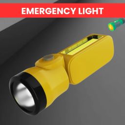 USB Rechargeable LED Torch Light with COBB Light With 1200mAh Battery LifeT149 Torch-image-78