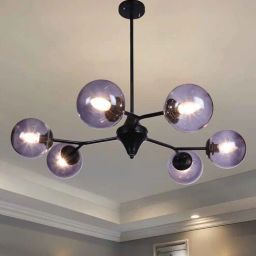 Enara Black Iron Chandelier | E27 holder | without Bulb by Eliante by Jainsons Lights-picture-41
